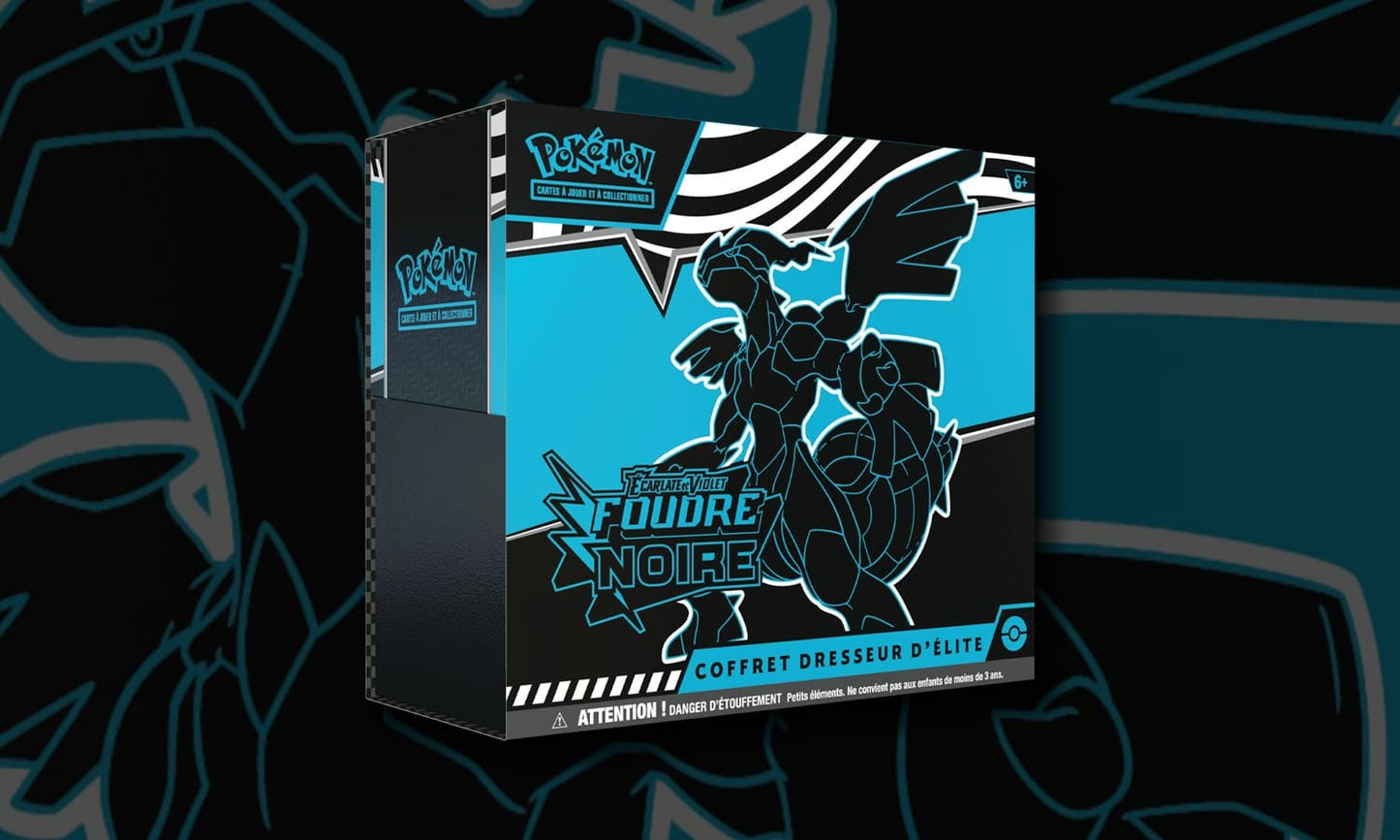 ETB Foudre Flammes noir et blanc - Blanche
