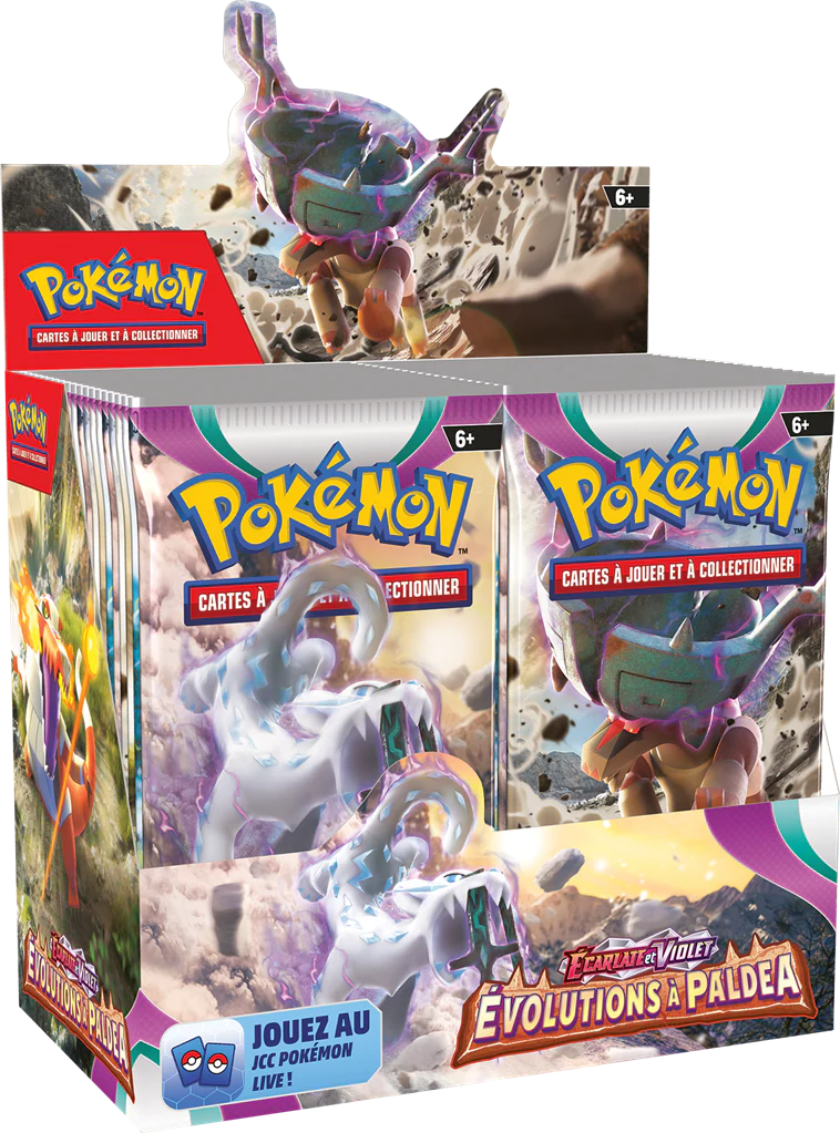 Display Ev02 Ecarlate et violet Evolutions a paldéa FR 36 boosters